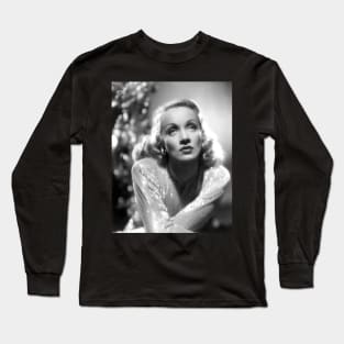 Marlene Dietrich look Long Sleeve T-Shirt